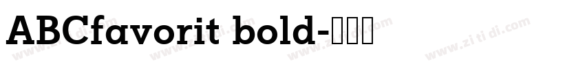 ABCfavorit bold字体转换